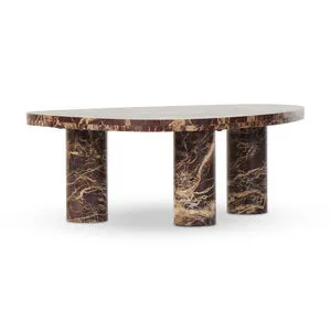 Product Image 1 for Zion Merlot Marble Small Coffee Table from Four Hands