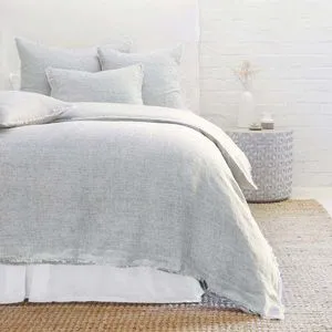 Product Image 1 for Logan Navy Linen King Duvet Cover from Pom Pom at Home
