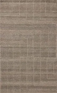 Asha Bark Rug in neutral tones with subtle organic linear pattern and textured weave