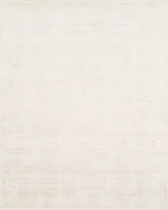 Beverly Natural Rug with a soft, minimalist beige wool and rayon blend featuring a subtle woven texture