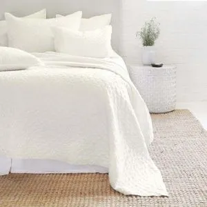 Product Image 1 for Hampton Linen King Quilt - Cream from Pom Pom at Home