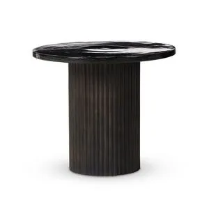 Product Image 1 for Ruben Smoked Black Cast Glass End Table from Four Hands