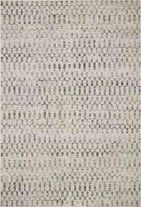 Kamala 5'3" x 7'9" rug in grey and multi-color with Moroccan-inspired linear and diamond patterns
