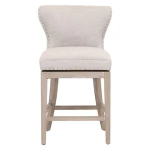 Product Image 8 for Milton Swivel Counter Stoolin Bisque French Linen from Essentials for Living