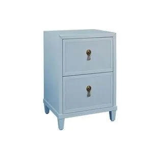 Product Image 2 for Two Drawer Side Table With Fluted Drawer Fronts from Worlds Away