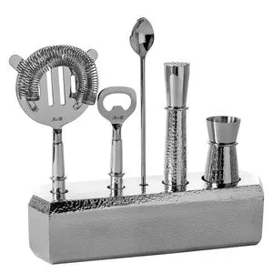 Product Image 1 for Nassau Set of 6 Aluminum Bar Accessories from BIDKHome