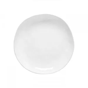 Product Image 1 for Livia Ceramic Stoneware Lustrous Dinner Plate, Set of 6 - White from Costa Nova