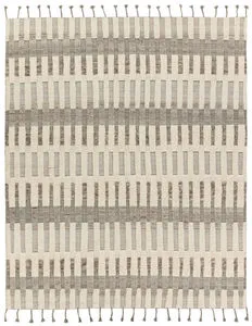 Product Image 1 for Izza Global Hand-Knotted Striped Cream/ Taupe Rug - 18" Swatch from Jaipur 