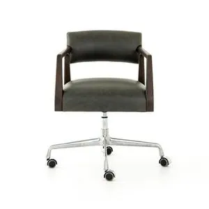 Product Image 1 for Tyler Chaps Ebony Desk Chair from Four Hands