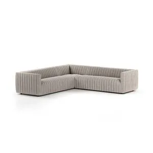 Product Image 1 for Augustine 105" 3-Piece Textured Upholstery Sectional - Orly Natural from Four Hands