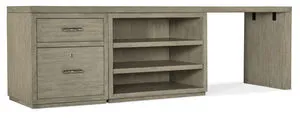 Product Image 1 for Linville Falls 96" Desk with File and Open Desk Cabinet from Hooker Furniture