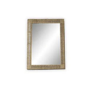 Product Image 1 for Douli Jute Rectangular Natural Mirror from BIDKHome