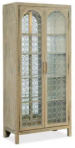 Product Image 1 for Surfrider Pecan Veneer Display Cabinet from Hooker Furniture