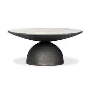 Product Image 1 for Corbett Aluminum Coffee Table - Hammered Grey from Four Hands