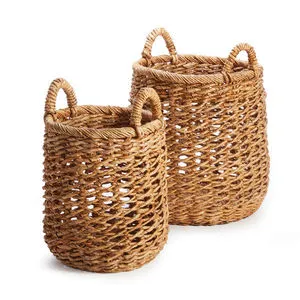 Product Image 1 for Cam Banana Leaf Baskets W/ Handles, Set Of 2 from Napa Home And Garden