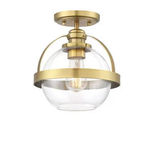 Product Image 1 for Pendleton 1 Light Semi Flush from Savoy House 