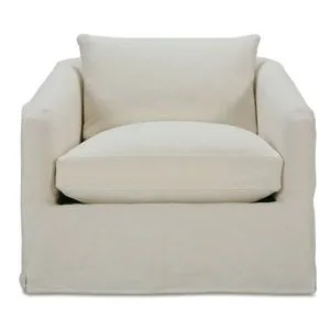 Product Image 1 for Florence 76" Chalk White Slipcovered Chair from Rowe Furniture