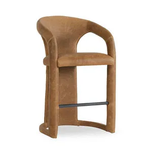 Product Image 1 for Archie Distressed Leather Counter Stool from Classic Home Furnishings