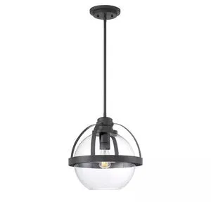Product Image 2 for Pendleton 
 Matte Black 1 Light Pendant from Savoy House 