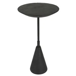 Product Image 1 for Midnight Textured Black Side Table from Uttermost