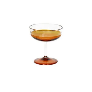 Product Image 1 for Tarifa Amber Coupe Glass 6 fl oz Borosilicate Glass from BIDKHome