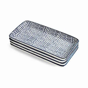 Product Image 1 for Stria Speckled Trays, Set Of 4 from Napa Home And Garden