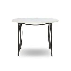 Product Image 1 for Idalia White Marble Outdoor Dining Table-42" from Four Hands