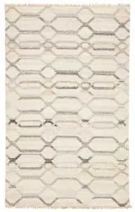 Product Image 1 for Laveer Handmade Trellis Ivory/ Light Gray Area Rug from Jaipur 