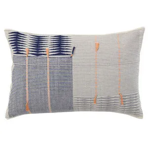 Product Image 4 for Jotsoma Tribal Navy/ Silver Pillow from Jaipur 