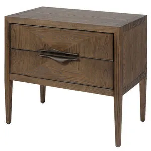 Product Image 1 for Landmark Two Drawer Brown Sugar Oak Nightstand from Jamie Young