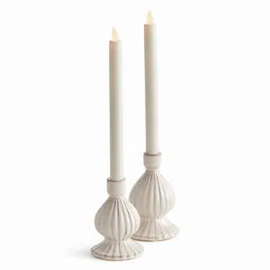 Product Image 1 for Mela Stoneware Taper Holders from Napa Home And Garden