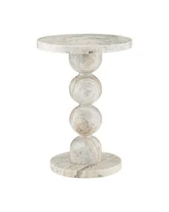Product Image 1 for Turner Marble Accent Table from Currey & Company