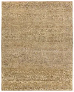 Product Image 1 for Elira Hand Knotted Floral Green/Tan Rug from Jaipur 