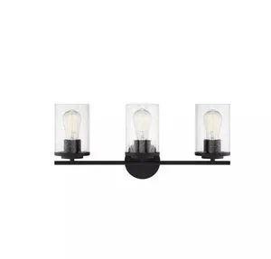 Product Image 3 for Marshall 
 Matte Black 3 Light Bath from Savoy House 
