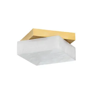 Product Image 1 for Brockton 1-Light Flush Mount - Aged Brass from Hudson Valley