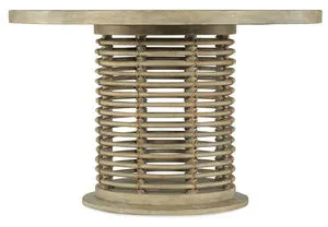 Product Image 1 for Surfrider Cane & Pecan 48" Rattan Round Dining Table from Hooker Furniture