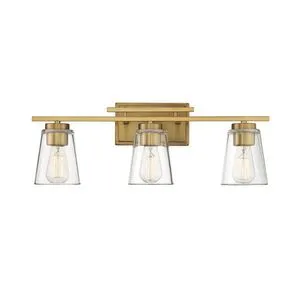 Product Image 2 for Calhoun 3 Light Warm Brass Bath Bar from Savoy House 