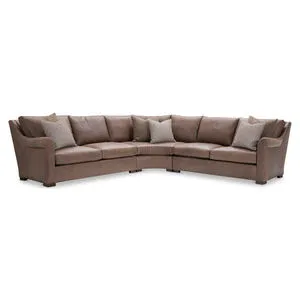 Product Image 1 for Keirnan 3-Piece Leather Sectional from Bernhardt Furniture