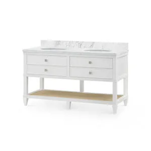 Product Image 1 for Sienna 2-Drawer Table with 60" Marble Vanity Top from Villa & House