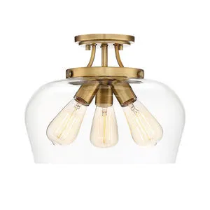 Product Image 1 for Octave 3 Light Semi Flush from Savoy House 