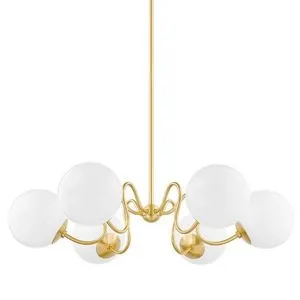 Product Image 1 for Havana Aged Brass 6-Light Chandelier from Mitzi