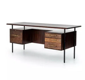 Product Image 7 for Lauren Desk - Warm Brown Acacia from Four Hands