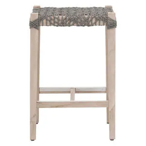 Product Image 1 for Costa Gray Teak Outdoor Backless Counter Stool from Essentials for Living