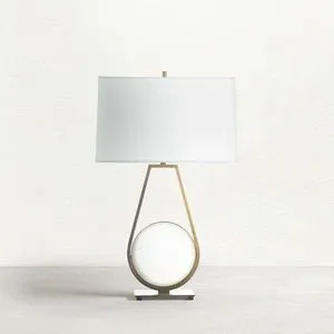Product Image 1 for Emerald Ceramic Antique Brass Table Lamp from Gabby