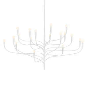 Product Image 1 for Labra White Plaster Chandelier from Hudson Valley