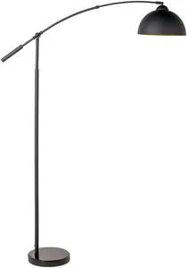 Product Image 1 for Naples Modern Matte Black Floor Lamp from Surya