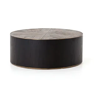 Product Image 5 for Perry Ebony Drum Coffee Table  from Four Hands