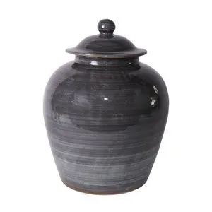 Product Image 1 for Iron Gray Village Lidded Jar from Legend of Asia