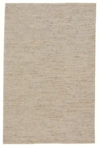 Product Image 3 for Merrow Handmade Solid Light Brown/ Silver Rug from Jaipur 