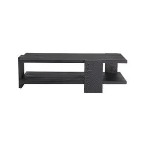 Product Image 1 for Aiden Handcarved Black Wood Cocktail Table from Arteriors